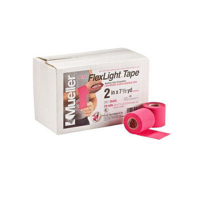 Tape Athletic Spatting Elastic 2"x7.5yd Self-Adhesive Pink 24/Ca